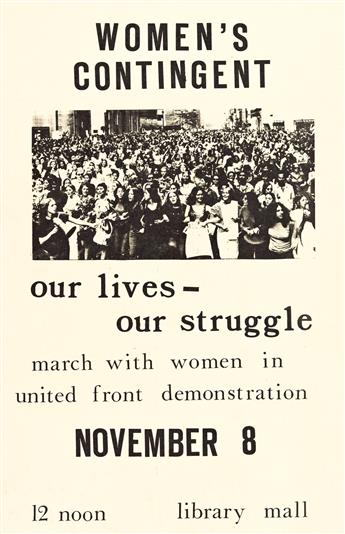 Womens Liberation Movement. Six Small-Format Posters from the 1970s-1980s.